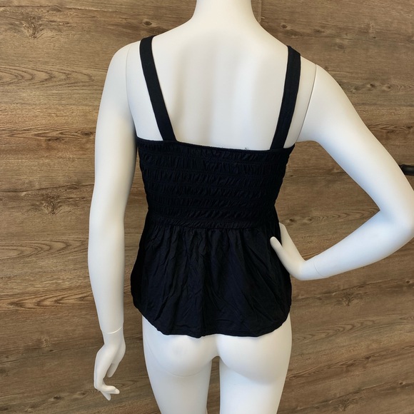 American Eagle Outfitters Black Babydoll Tank (Size Small) - Picture 3 of 4